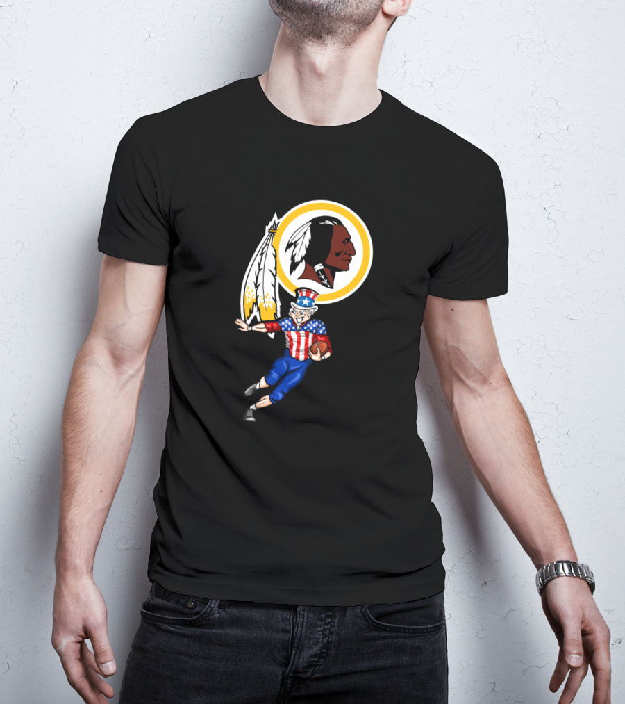 4Th July Uncle Sam With Washington Football Team T-Shirt
