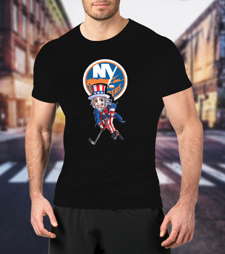 Ny Islanders Uncle Sam Hockey 4Th July T-Shirt