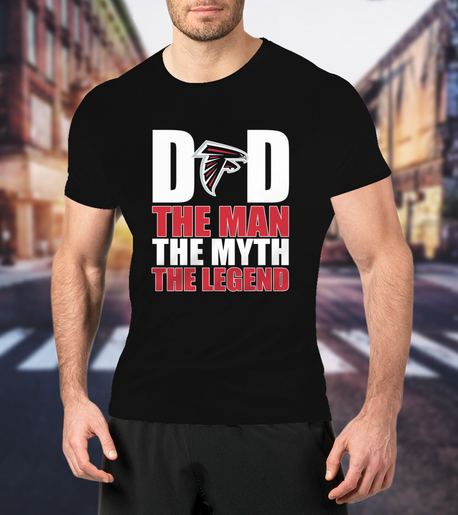 Dad Atlanta Falcons The Man The Myth The Legend T-Shirt