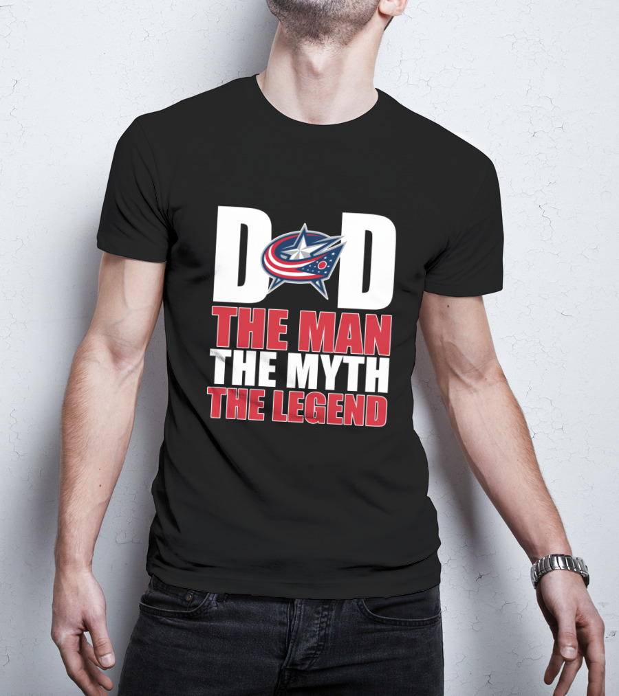Columbus Blue Jackets Dad The Man The Myth The Legend T-Shirt