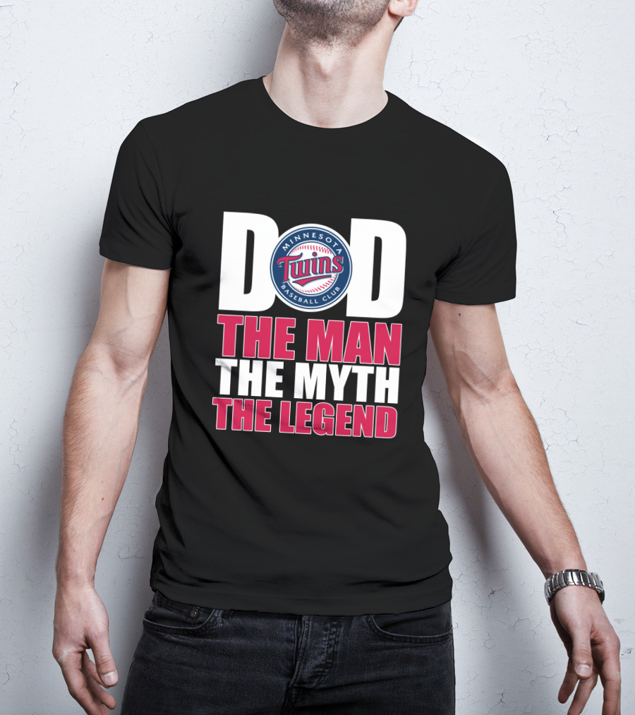 Minnesota Twins Dad Baseball Club The Man The Myth The Legend T-Shirt