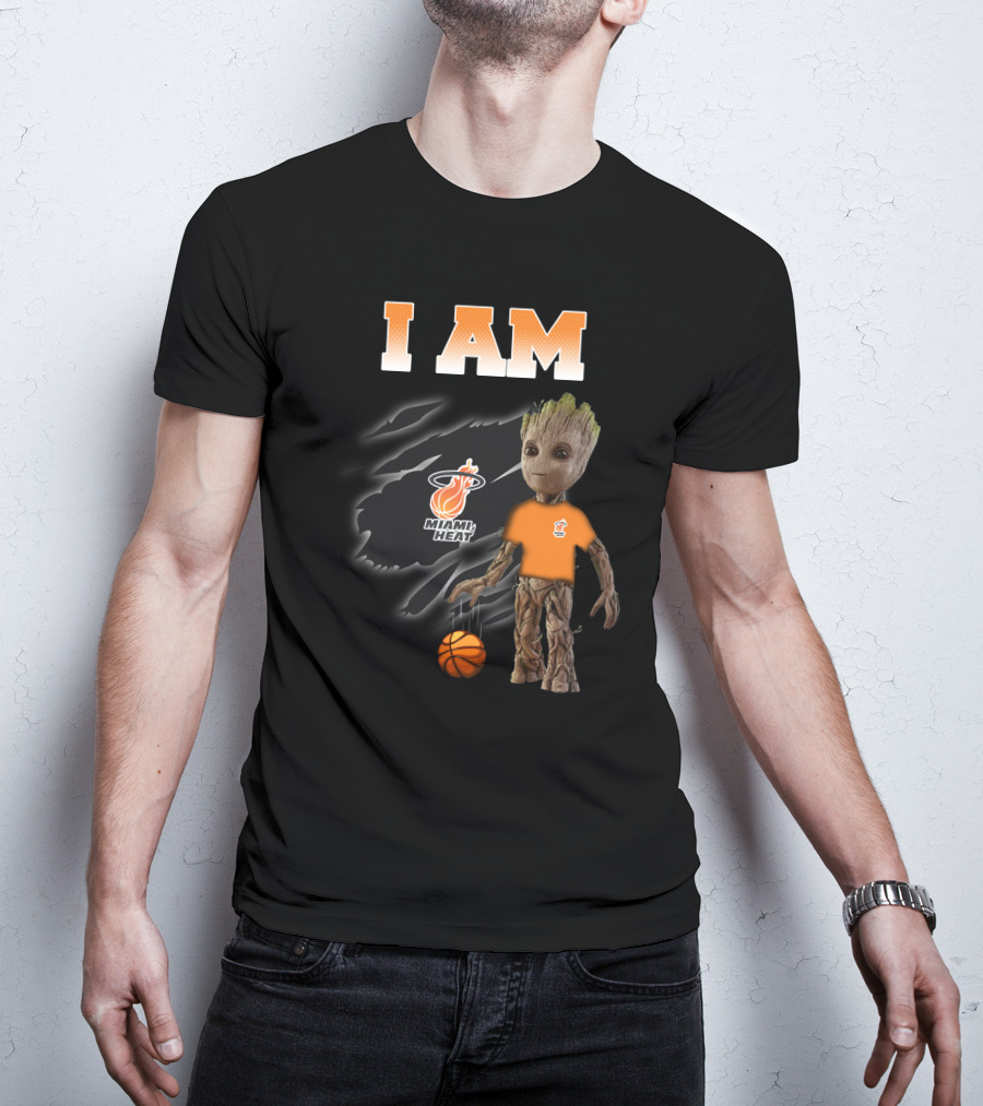 I Am Miami Heat Groot Basketball Fan T-Shirt