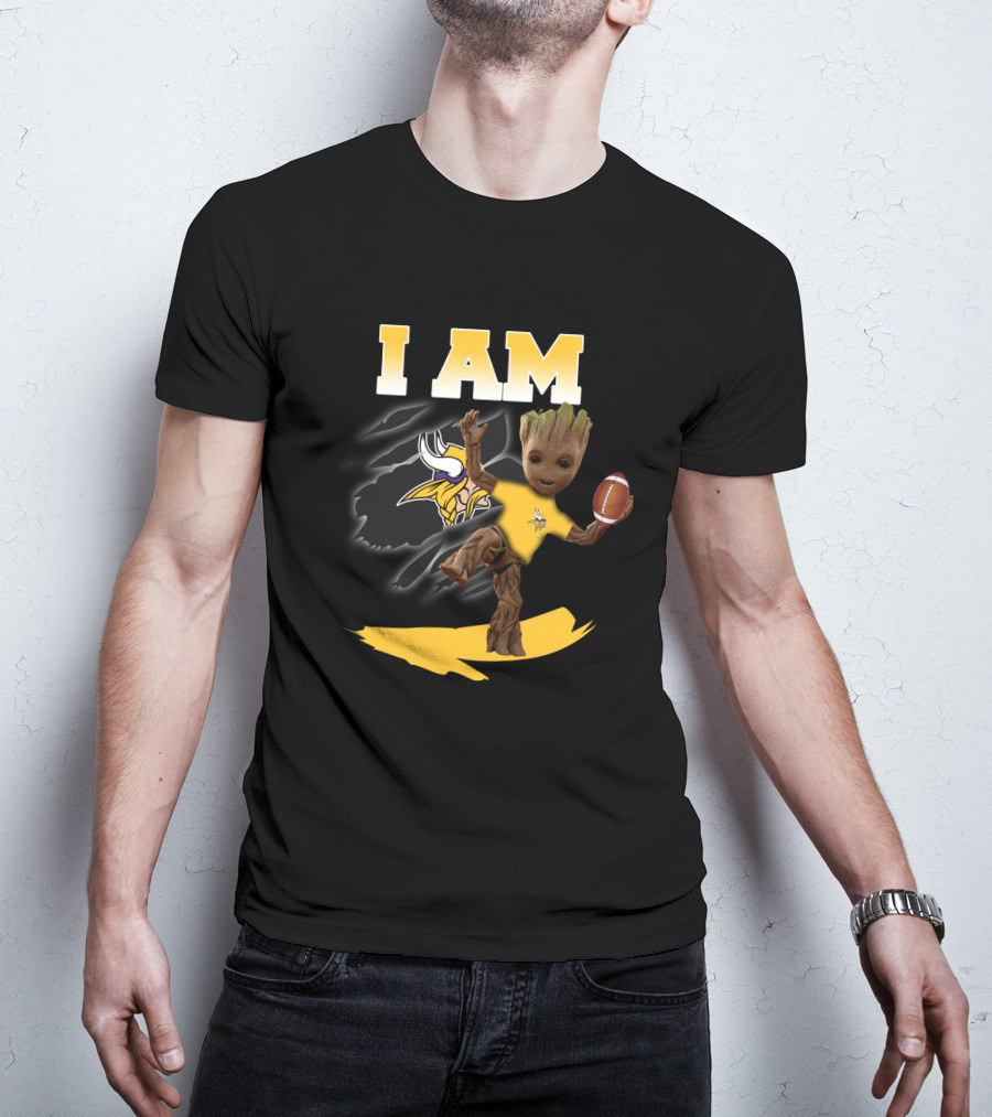 I Am Groot Minnesota Vikings Football Fans T-Shirt