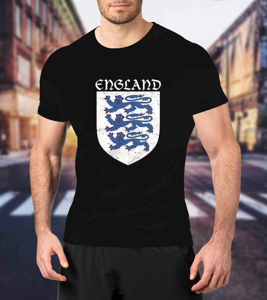 England Three Lions Vintage Crest T-Shirt