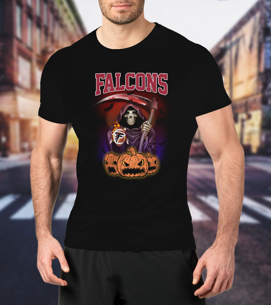 Falcons Reaper Halloween Pumpkins With Team T-Shirt