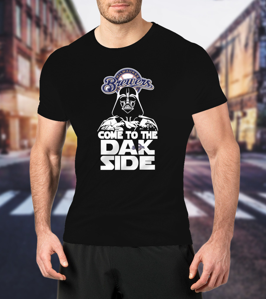 Milwaukee Brewers Come To The Dark Side Darth Vader Fans T-Shirt