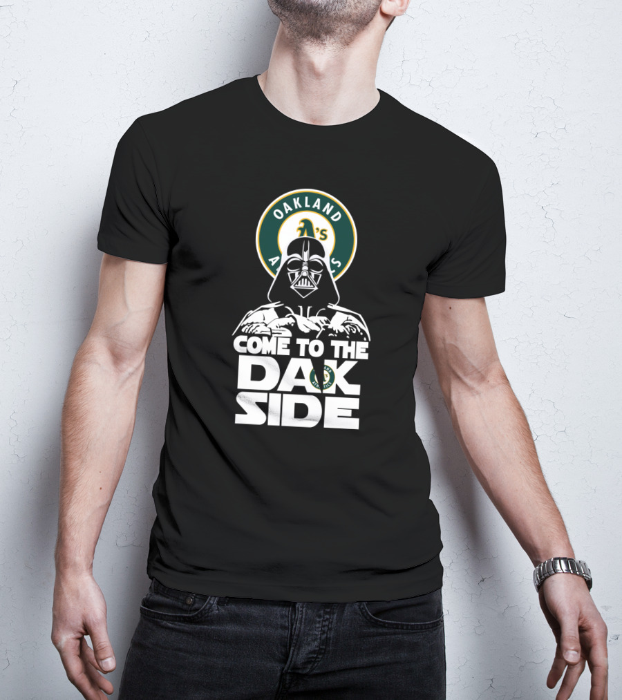 Oakland Athletics Darth Vader Come To The Dark Side T-Shirt