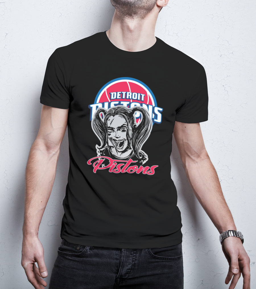 Harley Quinn Detroit Pistons Fans T-Shirt