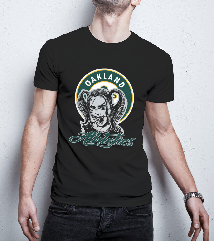 Oakland Athletics Harley Quinn Fan T-Shirt