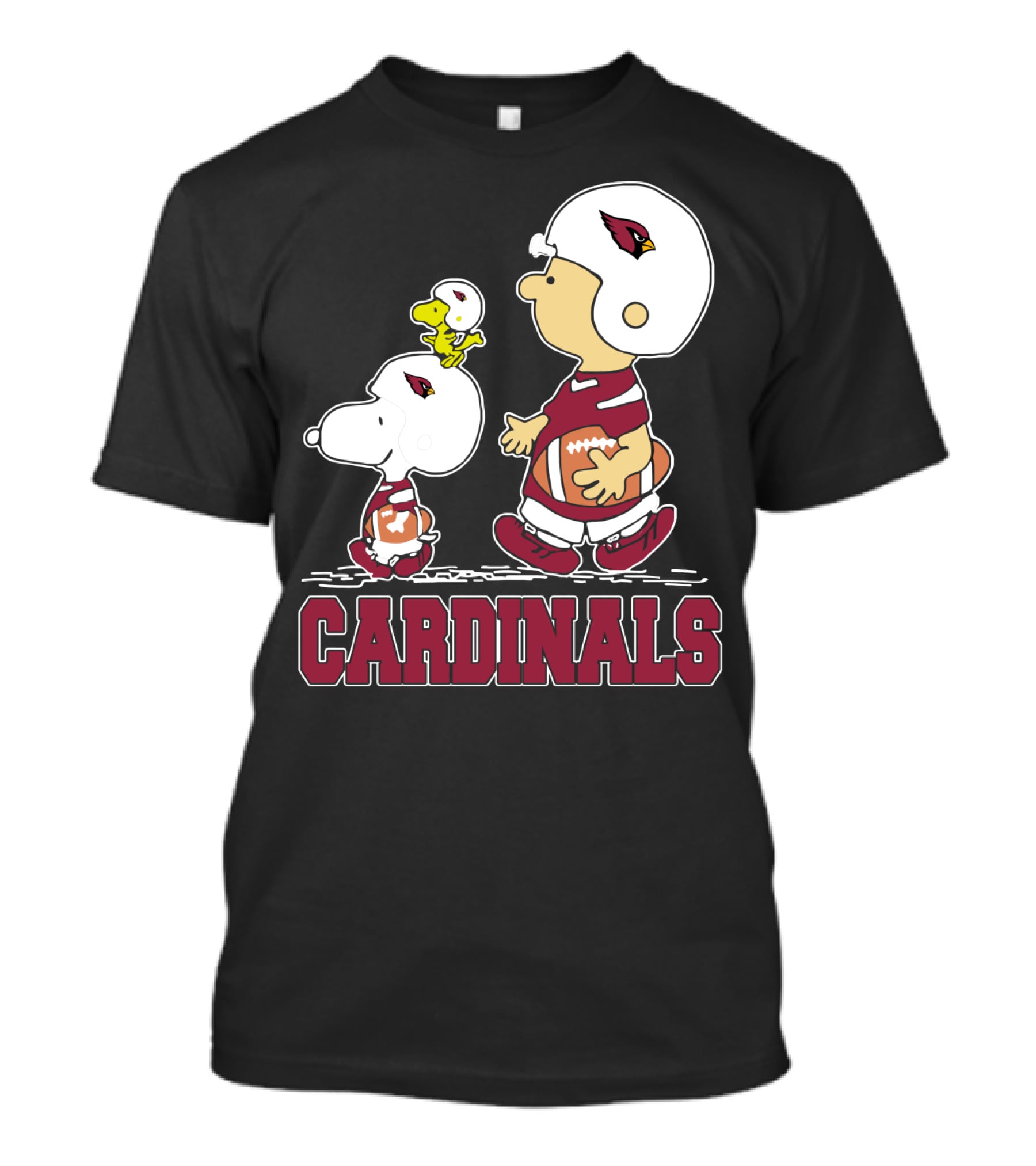 Cardinals Snoopy Fans Arizona Football Team Peanuts Characters T-Shirt