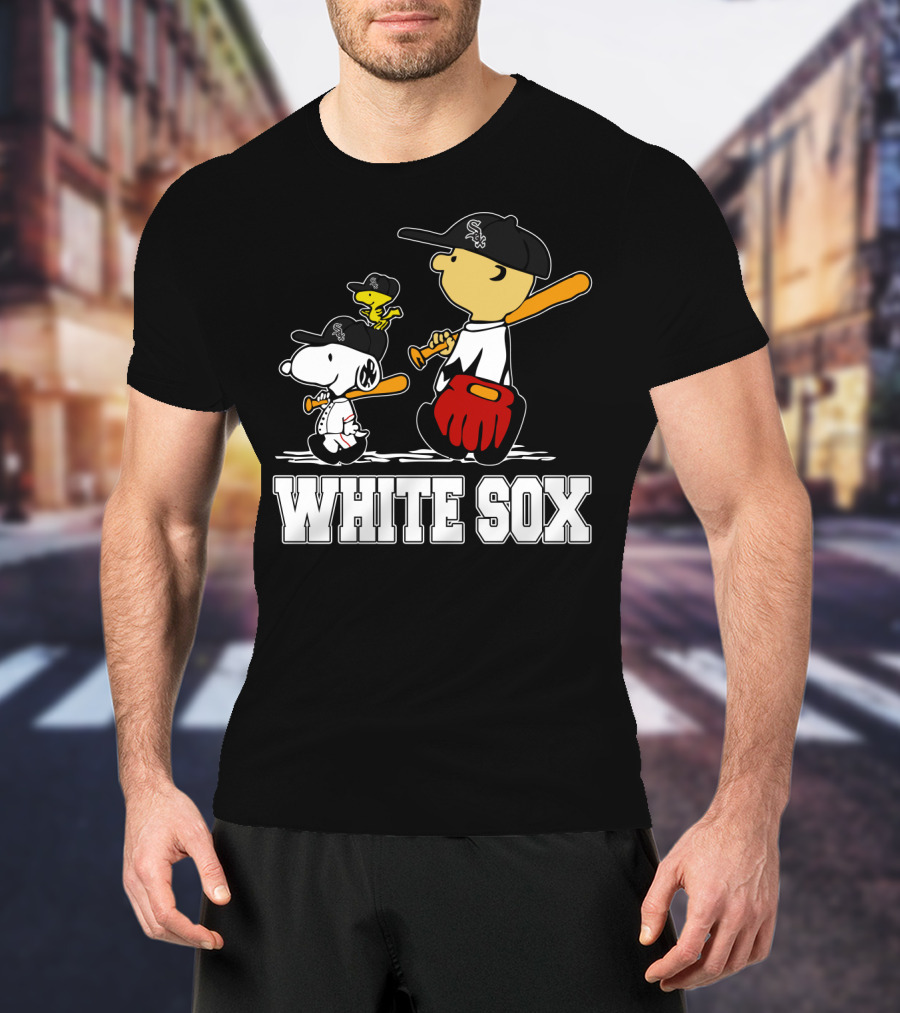Snoopy Woodstock White Sox Fans T-Shirt