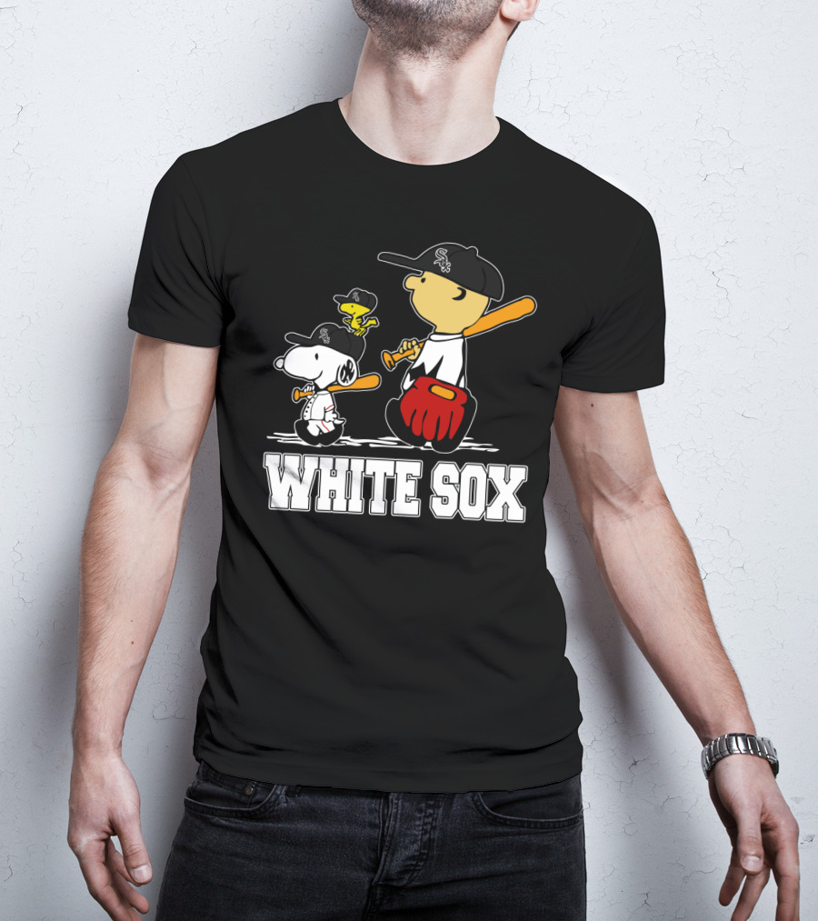 Snoopy Woodstock White Sox Fans T-Shirt