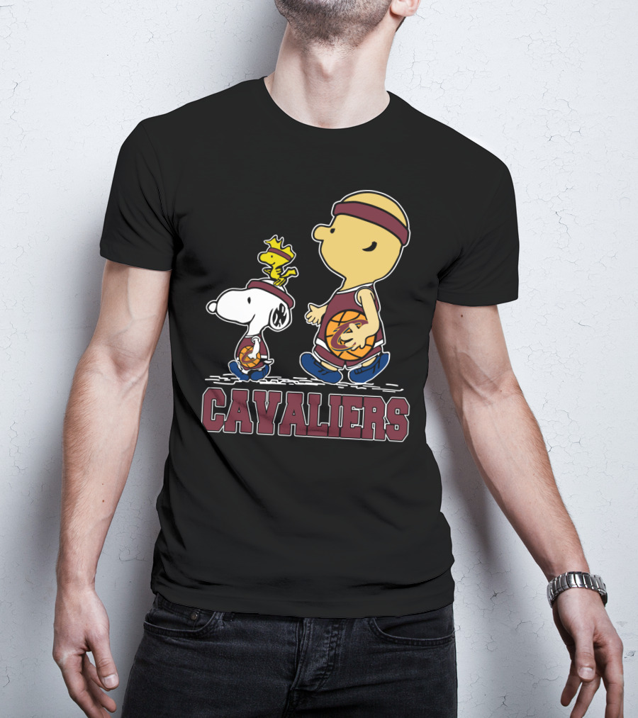 Snoopy And Cavalier Friends With Basketball T-Shirt