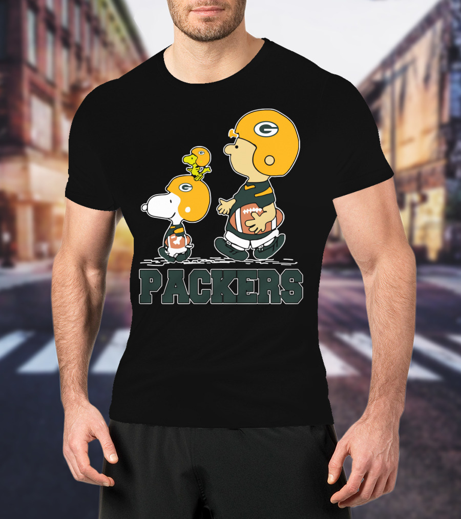 Packers Snoopy And Woodstock Football Fans T-Shirt