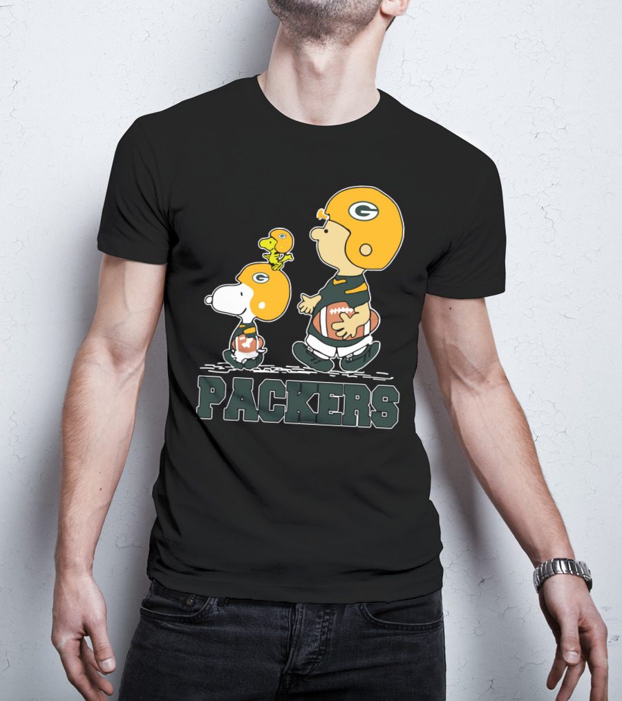 Packers Snoopy And Woodstock Football Fans T-Shirt