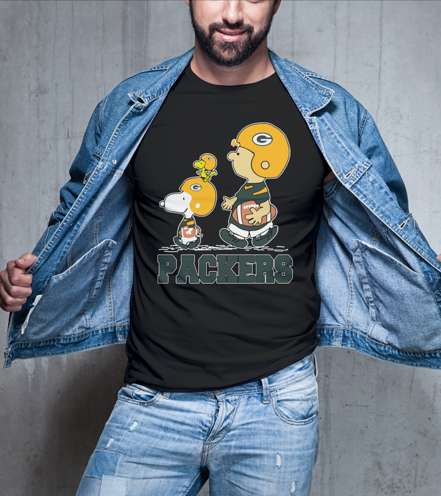 Packers Snoopy And Woodstock Football Fans T-Shirt