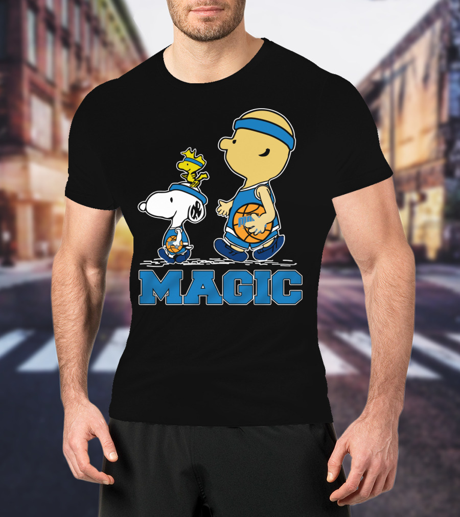 Snoopy Woodstock Basketball Orlando Magic Fans T-Shirt