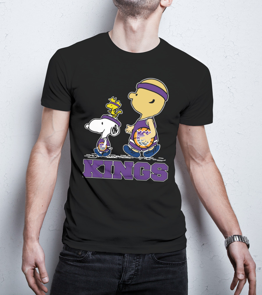 Kings Snoopy And Characters Sacramento Basketball Fans T-Shirt