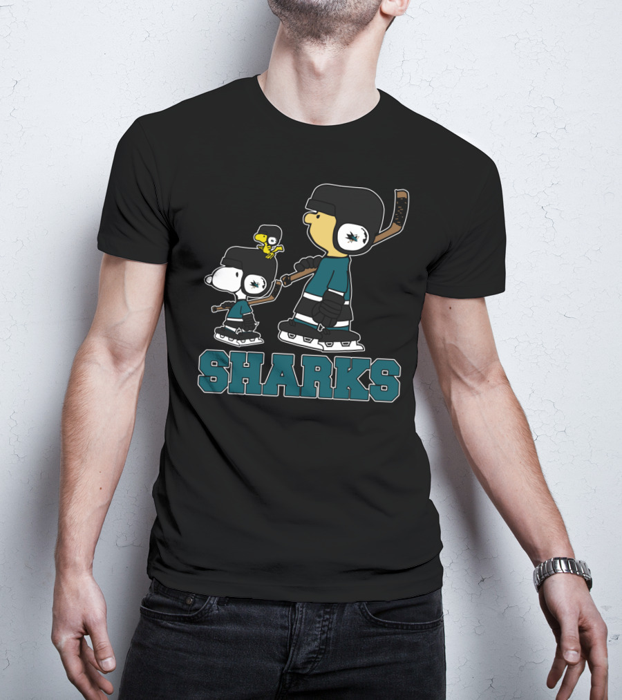 Snoopy Hockey San Jose Sharks Fans T-Shirt