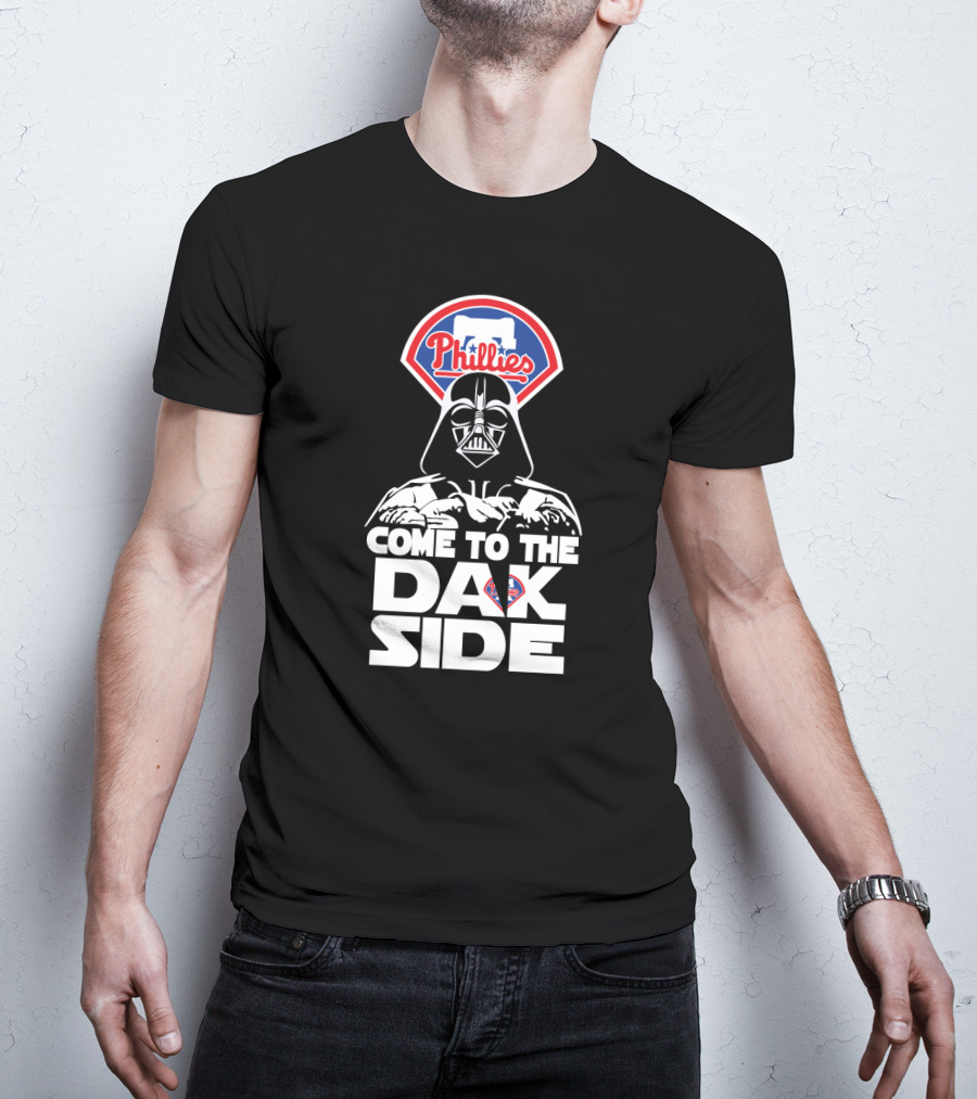 Philadelphia Phillies Come To The Dark Side Darth Vader T-Shirt
