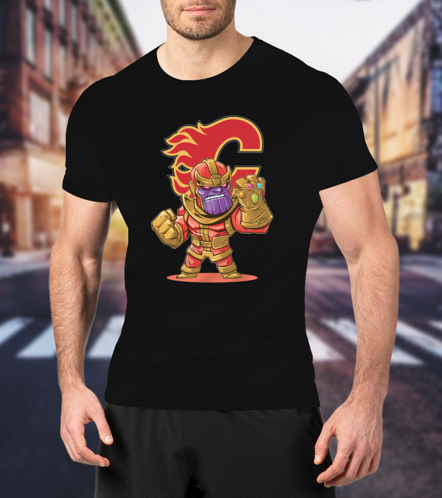 Thanos Calgary Flames Crossover T-Shirt