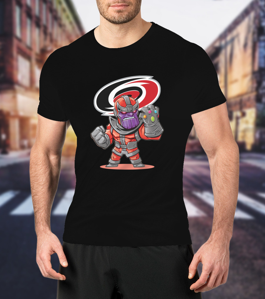 Thanos Carolina Hurricanes Fans Infinity Gauntlet Marvel Mashup T-Shirt