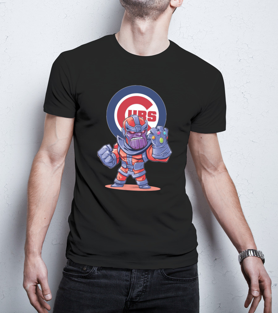 Chicago Cubs Fans With Thanos Infinity Gauntlet T-Shirt