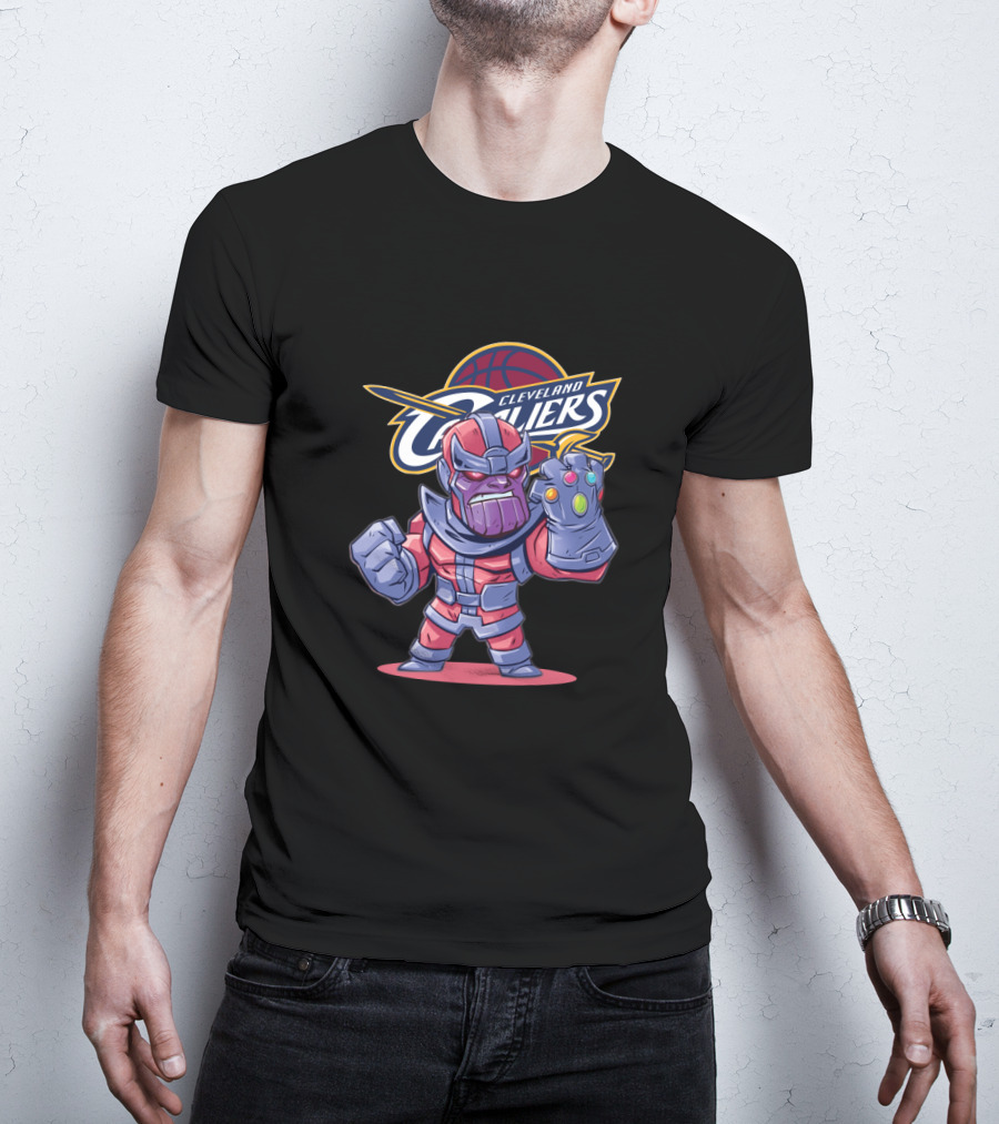 Cleveland Cavaliers Thanos Infinity Gauntlet Crossover Fans T-Shirt