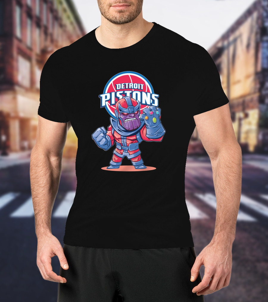 Thanos Pistons Nba Fans Mashup T-Shirt