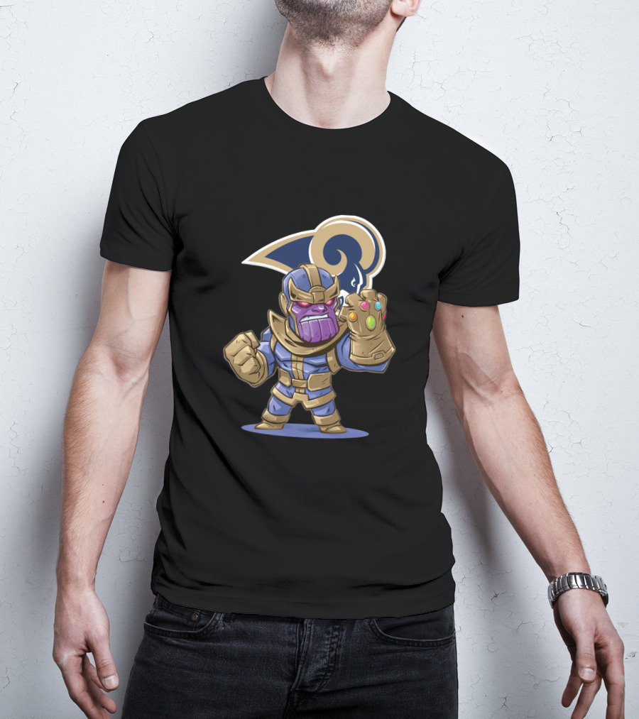 Thanos Infinity Gauntlet Los Angeles Rams Fan T-Shirt
