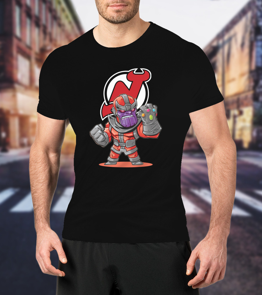 Thanos New Jersey Devils Fans Avengers Crossover T-Shirt