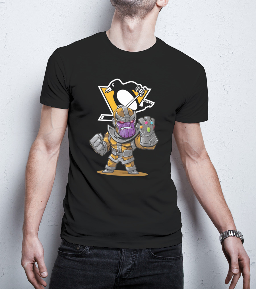 Thanos Pittsburgh Penguins Crossover T-Shirt