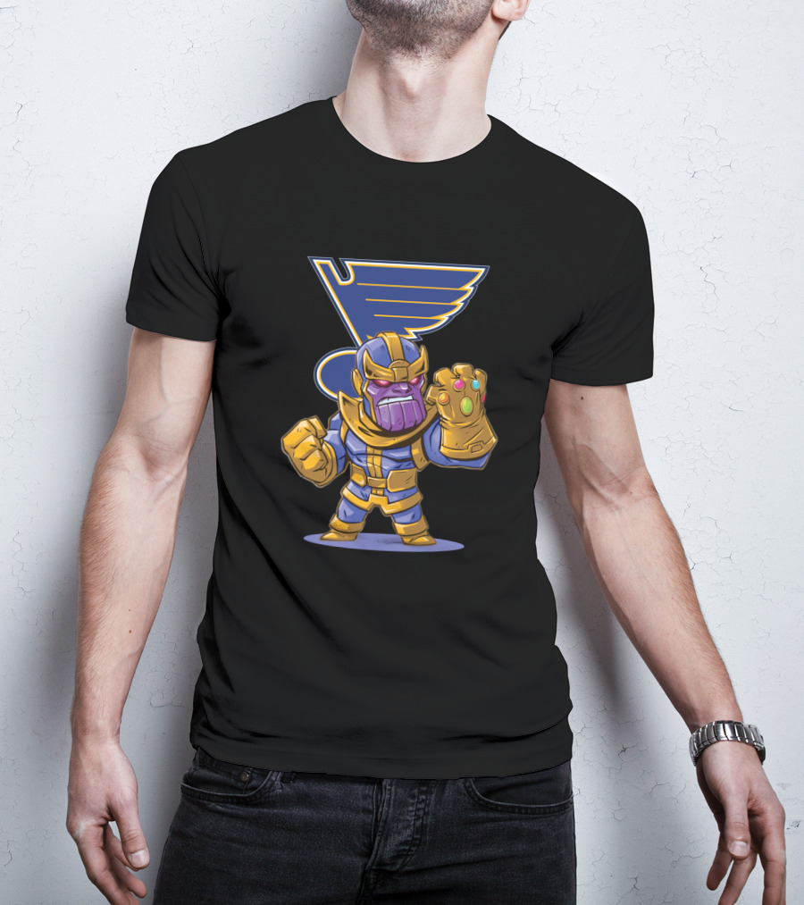 Thanos Infinity Gauntlet Meets St. Louis Blues T-Shirt