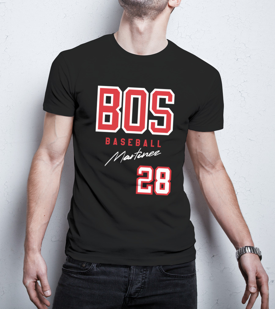 BOS Baseball Martinez 28 Boston Red Sox J D Martinez Fans T-Shirt