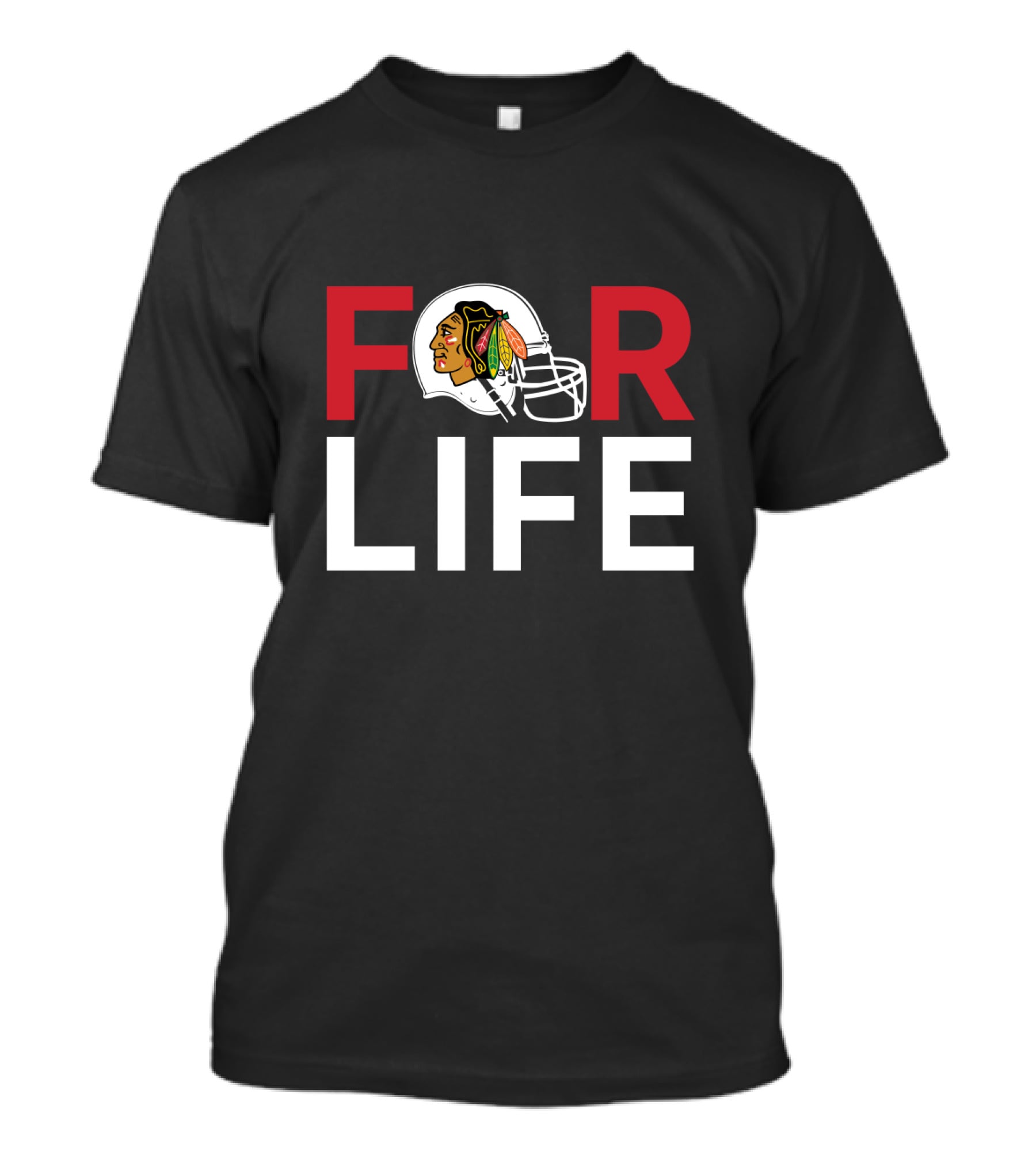 Chicago Blackhawks For Life Hockey Fans T-Shirt
