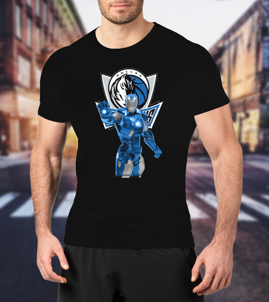 Iron Man Dallas Mavericks Fans T-Shirt