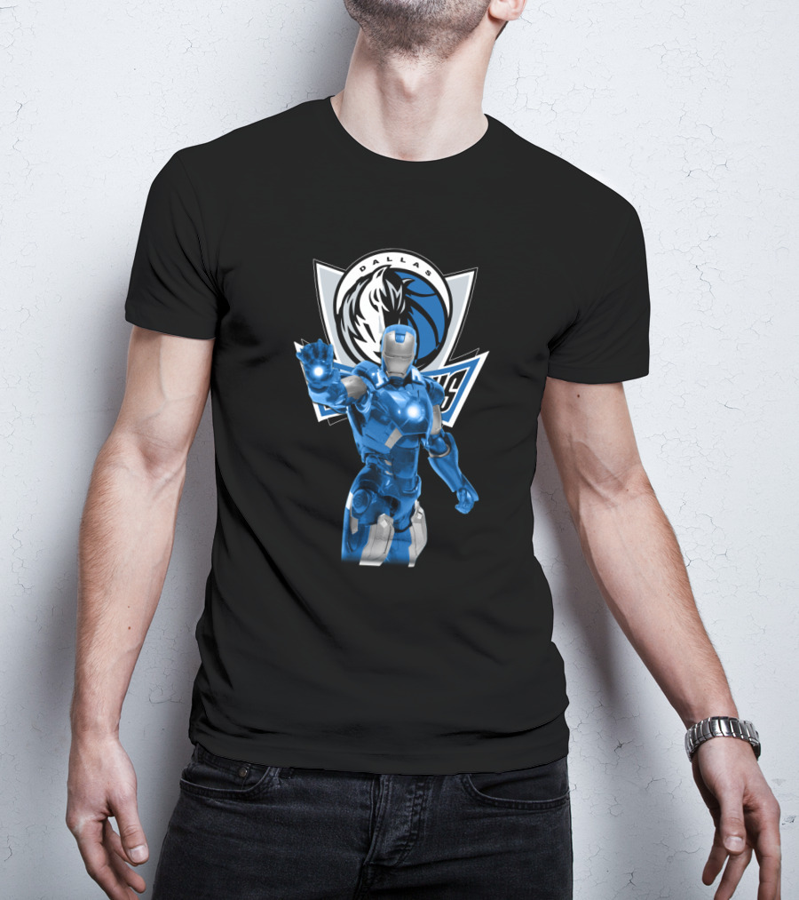 Iron Man Dallas Mavericks Fans T-Shirt
