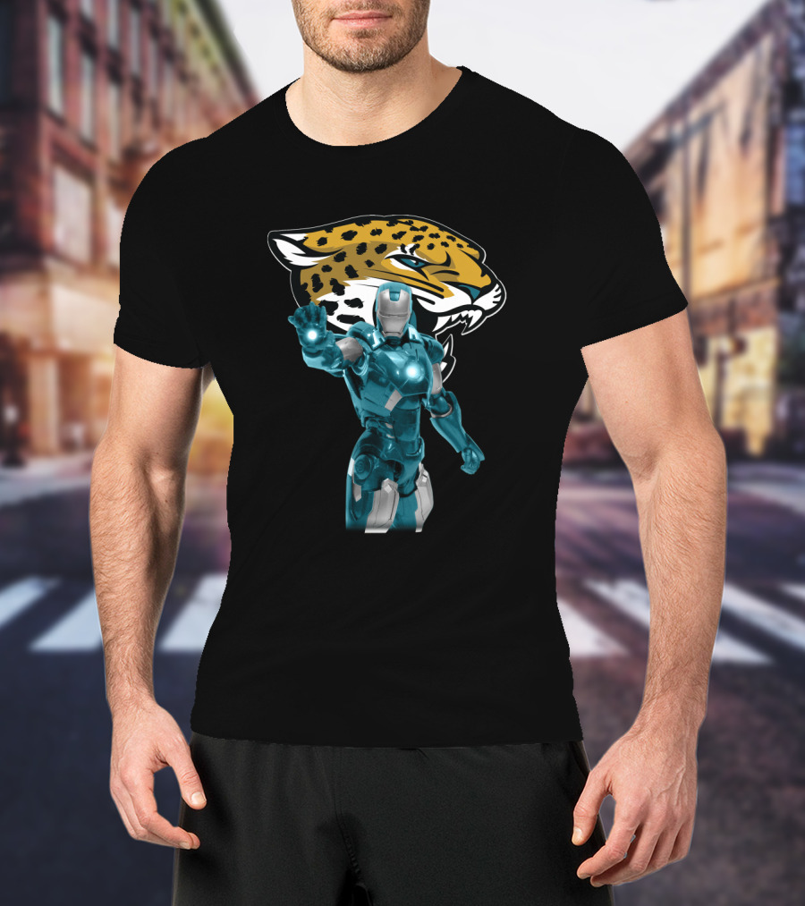 Iron Man Jacksonville Jaguars Fan Mashup T-Shirt
