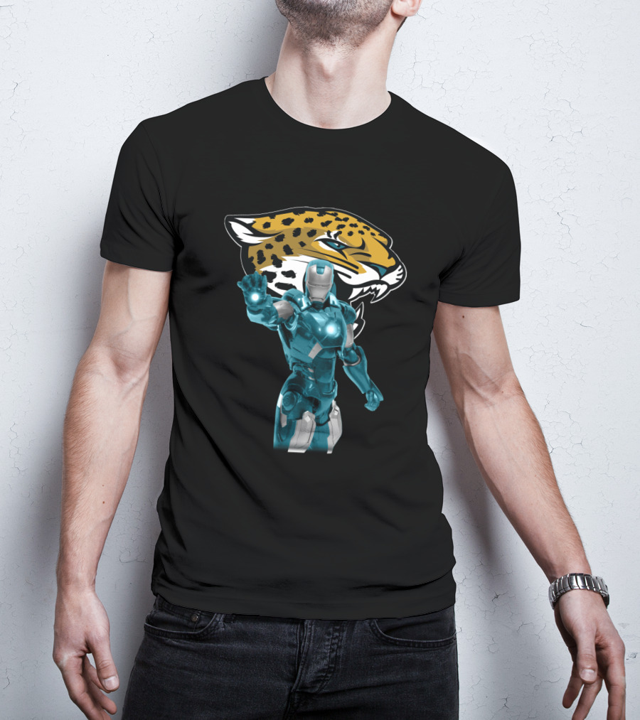 Iron Man Jacksonville Jaguars Fan Mashup T-Shirt