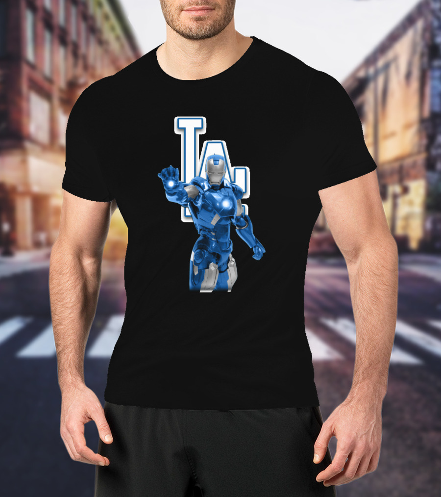 Los Angeles Dodgers Iron Man Hybrid With LA T-Shirt