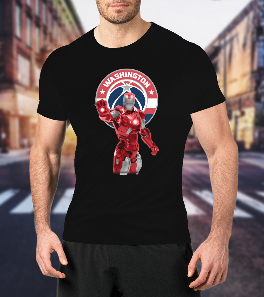Washington Wizards Iron Man Crossover For Fans T-Shirt