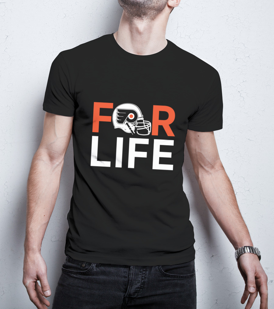 Philadelphia Flyers Helmet Symbol For Life Fan Loyalty T-Shirt