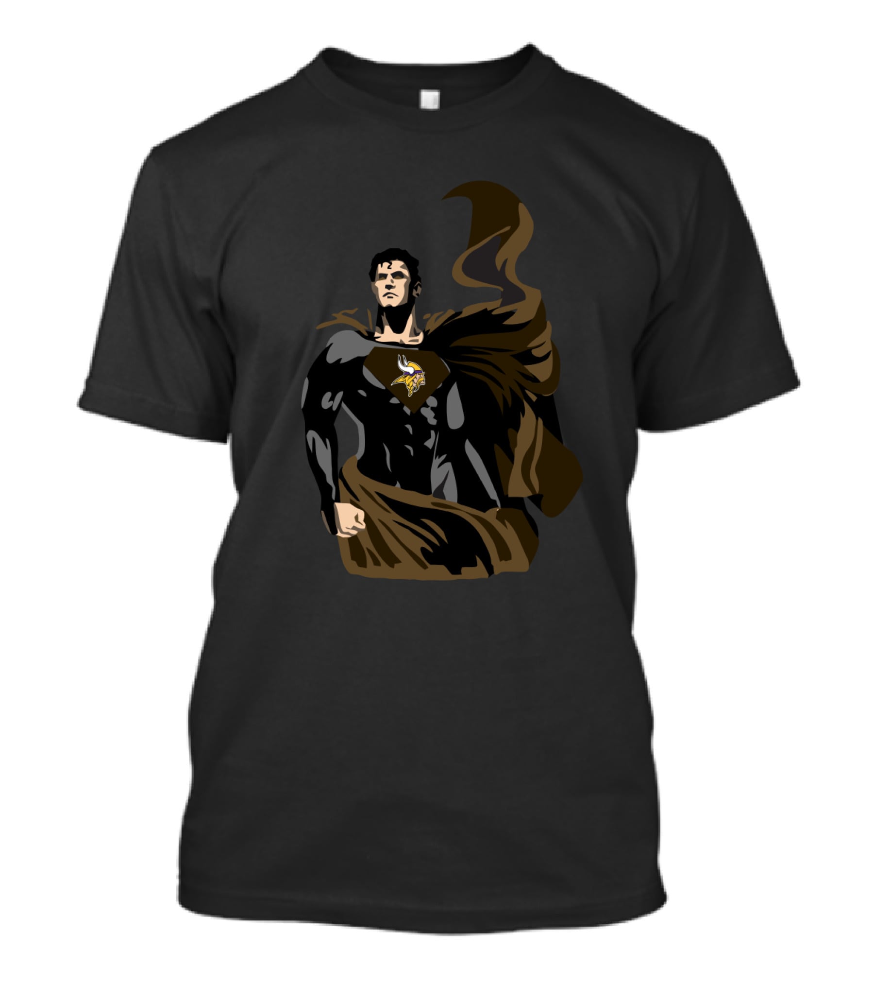 Superman Minnesota Vikings Fans Logo Hero T-Shirt