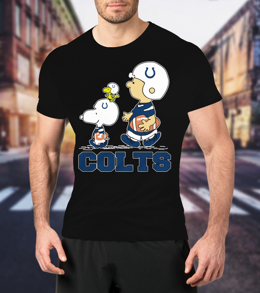 Snoopy Woodstock Indianapolis Colts Team Spirit T-Shirt
