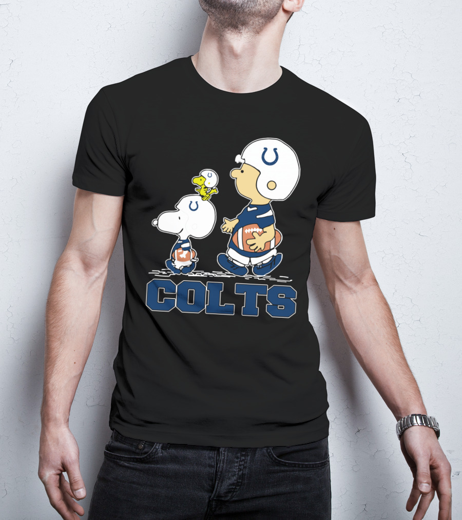 Snoopy Woodstock Indianapolis Colts Team Spirit T-Shirt