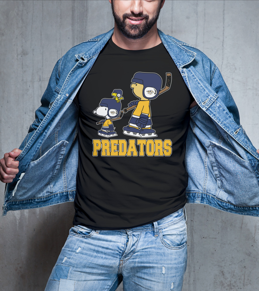 Nashville Predators Snoopy Woodstock Hockey Fans T-Shirt
