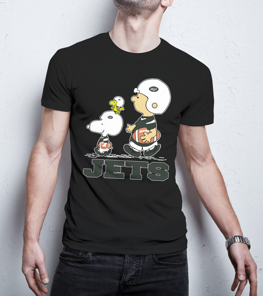 Snoopy And Woodstock New York Jets Football Fans T-Shirt