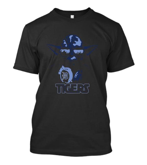 Yoda Detroit Tigers Fans Mlb Star Wars Crossover T-Shirt