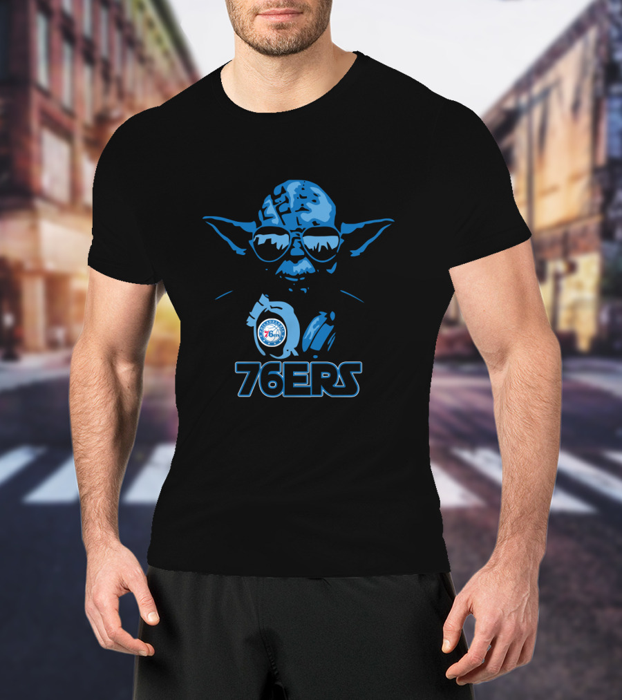 Star Wars Yoda Philadelphia 76ers Fans 76ers T-Shirt