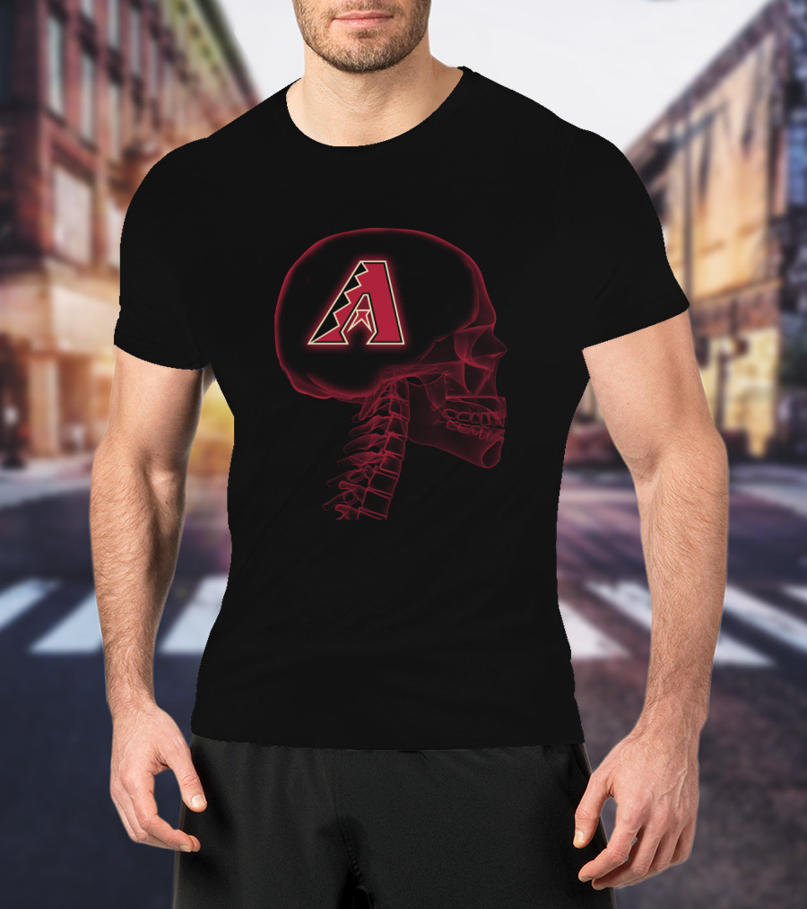 Arizona Diamondbacks Brain Skull Halloween T-Shirt